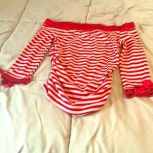 Cute and sexy off shoulders shirt